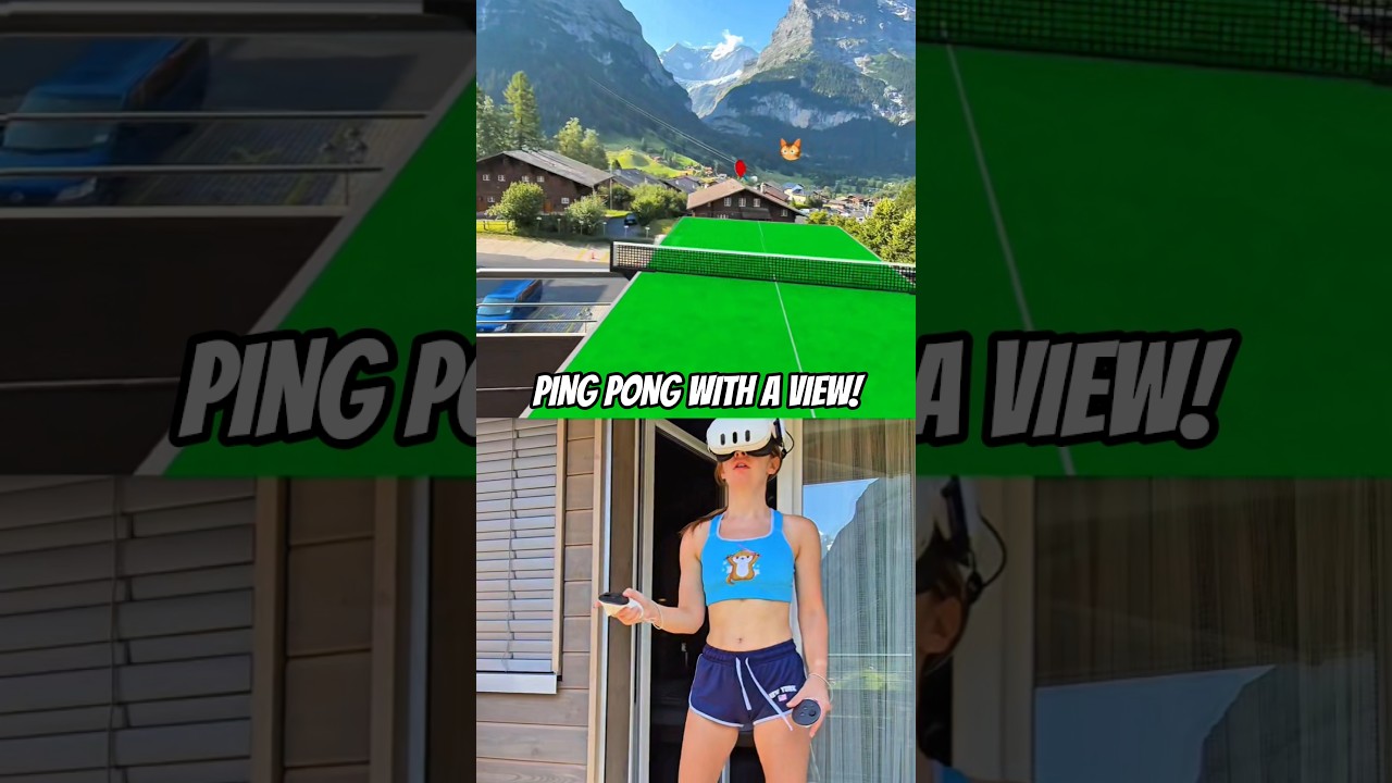 I Played VR Ping Pong in the Swiss Alps 🏔️
