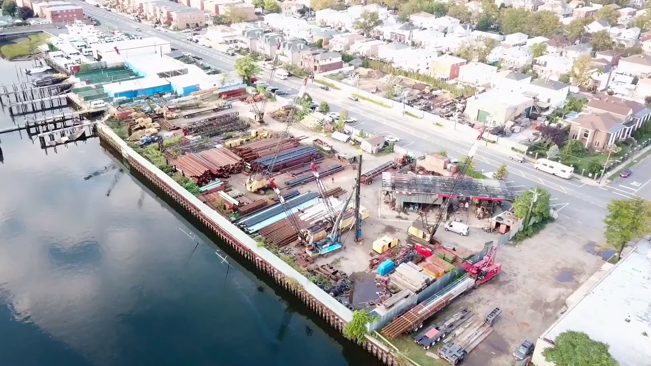 Drone footage above Mill Basin in Brooklyn YouTube