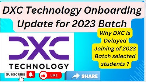 DXC Onboarding Update for 2023 Batch. #2023batch  #dxctechnology #dxc2023batch #dxconboarding