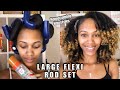 Large Flexi Rod Set On Natural Hair | Homecoming Hair Ideas