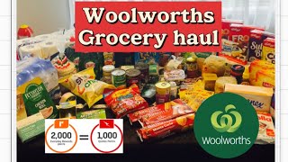 Woolworths Grocery Haul & reward points Boosters! *** everyday extra link in description ***