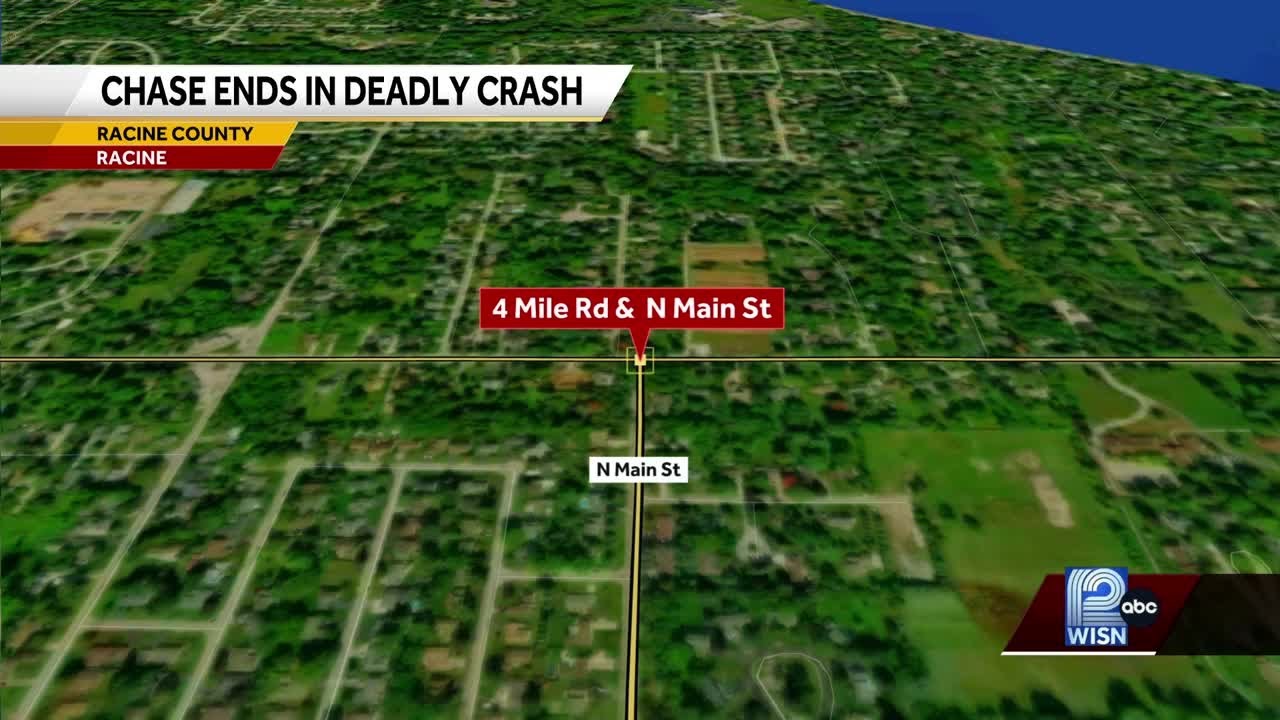 Police chase ends in deadly crash in Racine County - YouTube