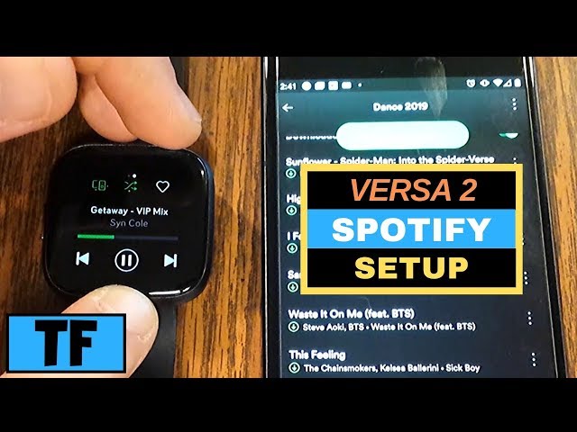Spotify App on Fitbit Versa 2 - How To 