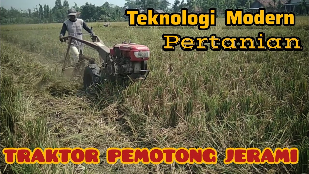 Petani Kreatif Ciptakan Alat Pemotong Jerami Dari Traktor Dongfeng