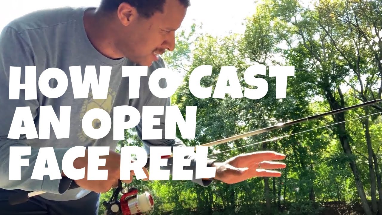 How To Cast An Open Face Reel - How To Cast A Spinning Rod - Fishing Rod  Casting For Beginners 