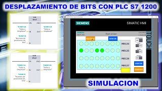 TIA PORTAL: Desplazamiento de Bits 📌 || Simulación en HMI Y PLC S7 1200