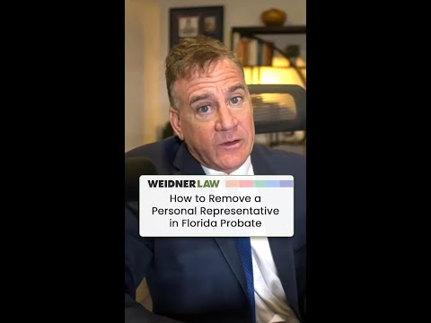 Watch on YouTube: Florida Probate: Removing a Personal Representative
