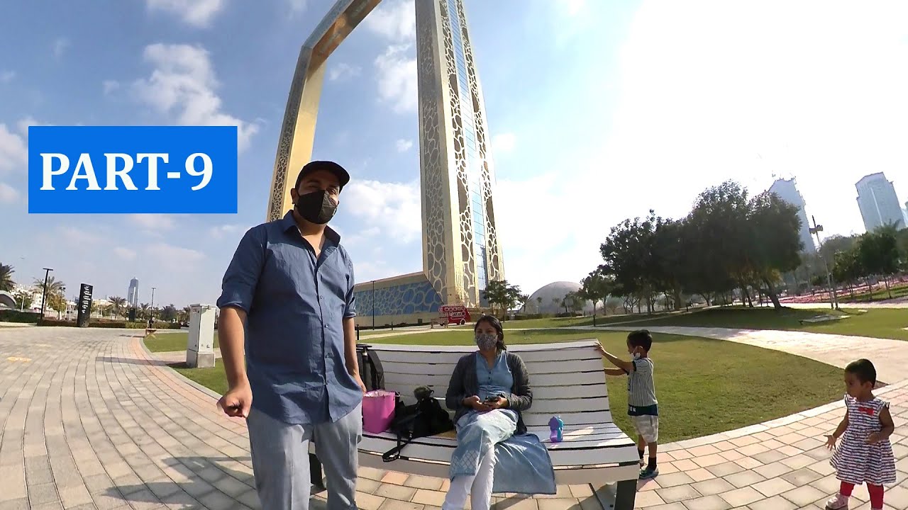 ಅಷ್ಟು heightಲಿ glass  ಮೇಲೆ walk ಮಾಡುದ್ವಿ| Dubai Frame and La Mer Beach | Kannada Vlog |