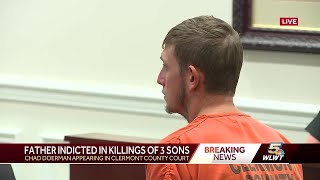 Clermont County father pleads not guilty to charges in deaths of 3 young sons