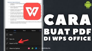 Cara Membuat PDF di WPS Office