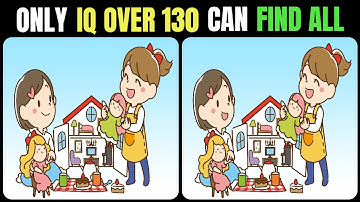 Spot The Difference! 🔍 Only IQ 130+ Can Find All 3 Differences 🧠😱