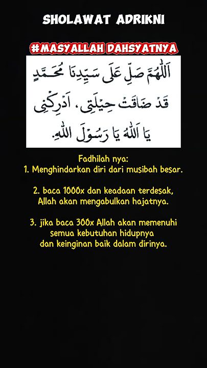 Sholawat ADRIKNI dan Fadhilah nya 📿 pakopkapchannel