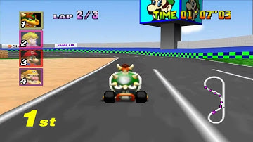 Project 64 - Mario Kart 64 Gameplay