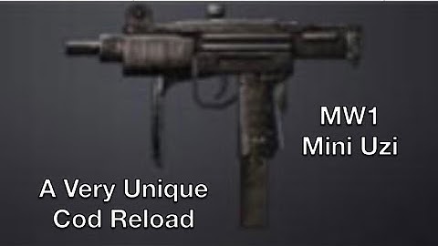 MW1 Mini Uzi Reload, A Unique Reload