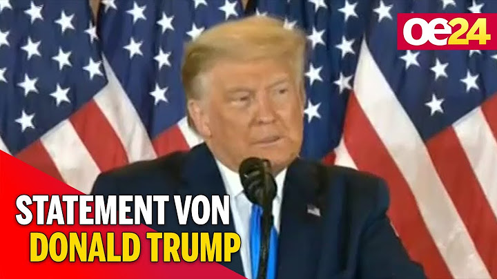 US-Wahl: Statement von Trump "Sie wollen uns den Sieg stehlen"