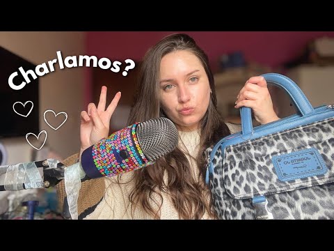 ASMR | Qué hay en mi bolso? 💋 + CHARLA 