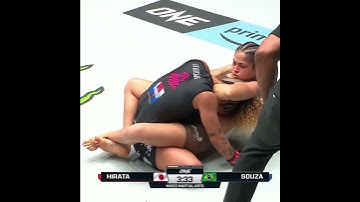 Went to SLEEP 😴 Victoria Souza submits Itsuki Hirata via guillotine choke! #ONE167
