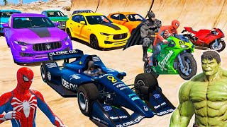 HOMEM-ARANHA e Super-Heróis com CARROS vs NOVO DESAFIO DO HULK #3 - GTA V