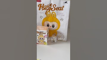 Unboxing the BIGGEST Labubu blind box 🧡 #labubu #unboxing #blindbox #squishy #asmr #papercraft