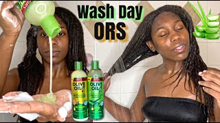 OG BOMB Wash Day Ft. ORS | Relaxed Hair