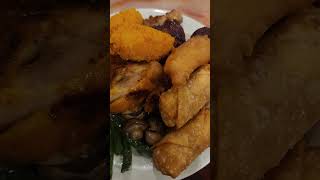 I got Chinese food. #bikerlife #adventure  #chinesefood #eggroll #chicken #beef #pork
