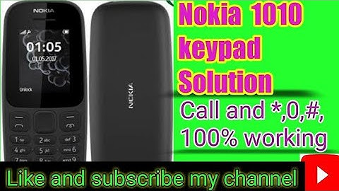 100%Working Method Nokia TA-1010 (* 0 #) Button Not Working Solution👍👍👍