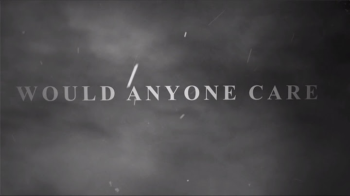 Citizen Soldier - Would Anyone Care (Official Lyric Video)