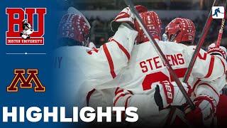 Boston University vs Minnesota | NCAA College Hockey | Highlights - March 30, 2024