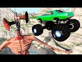 Siren Head - High Speed ​​Jumping Cars Siren Heads Lake - Beamng Drive | Mad Cars