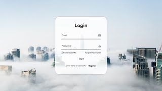 How to Create a Responsive Login & Registration Form Using HTML & CSS