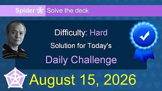 Microsoft Solitaire Collection: Spider - Hard - August 15, 2026 screenshot 4