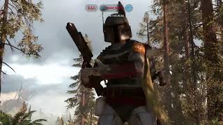 Star Wars Battlefront 1- Rare Boba Fett Match in Walker Assault