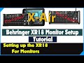 Behringer XR18 Monitor Setup Tutorial.  X-Air Series. Midas MR18