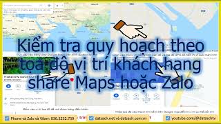 Check planning by location coordinates Maps or Share Zalo screenshot 3
