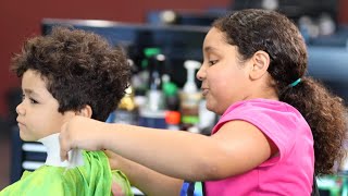 9 Year Old Barber Gives First Haircut ft. @360Jeezy