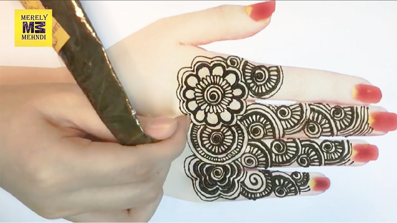 Most Creative Back Hand Mehndi Design You Will Love It || Merely Mehndi ...