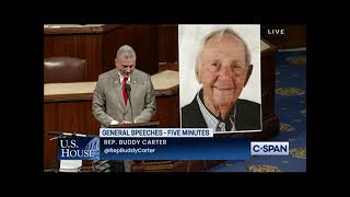 Rep. Carter Honors the Life of Hobart Manly Jr.