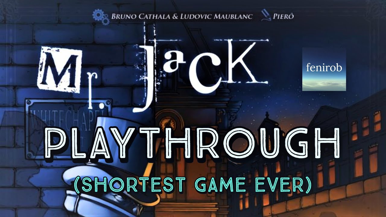 Mr. Jack Board Game Playthrough YouTube