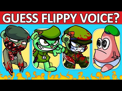 FNF Guess Flippy Character by Their Voice | Guess The Character - Happy Tree Friends (FNF Mod)