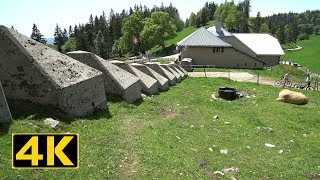 Le Suchet - Tank traps Bunkers and Bell Cows - Switzerland