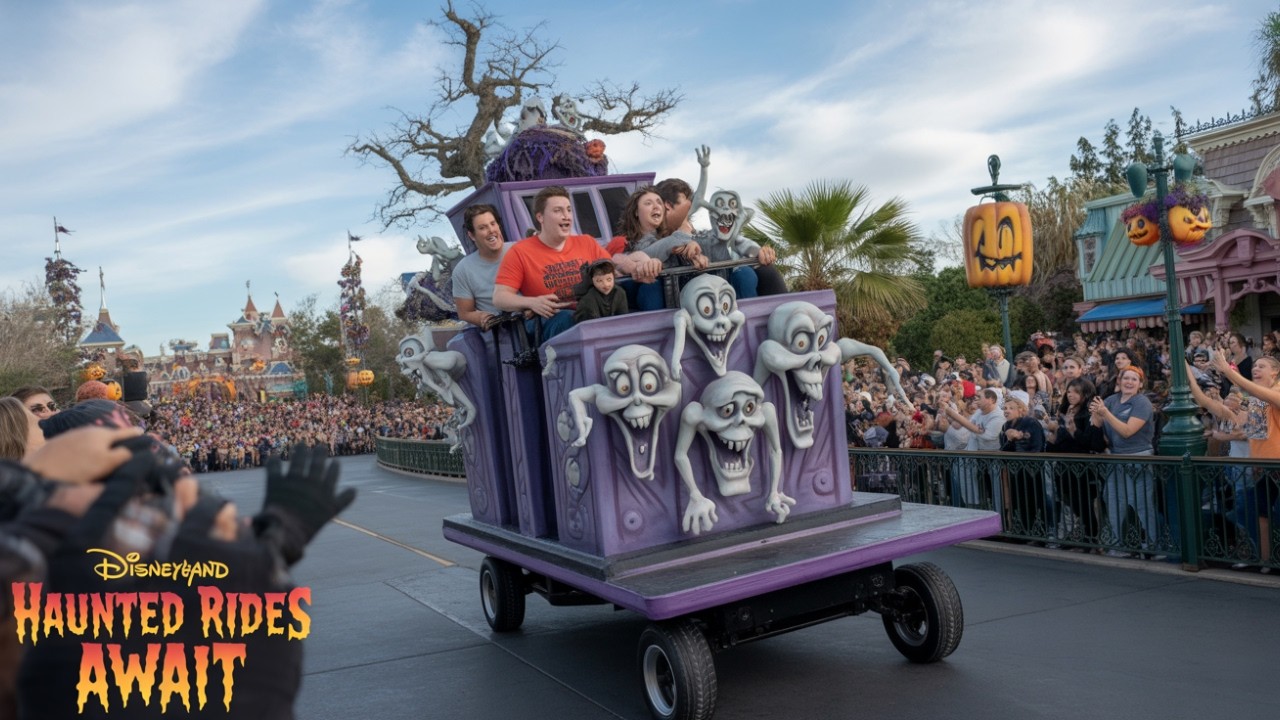 DISNEYLAND HALLOWEEN 2025 Full Parade 4K | Oogie Boogie Bash, Scary Characters & Haunted Rides