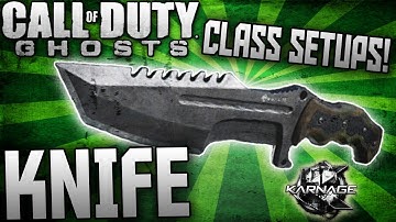 COD: Ghosts - "KNIFE" BEST KNIFE ONLY CLASS SETUPS - BEST "ONLYUSEmeBLADE" Class Setups!