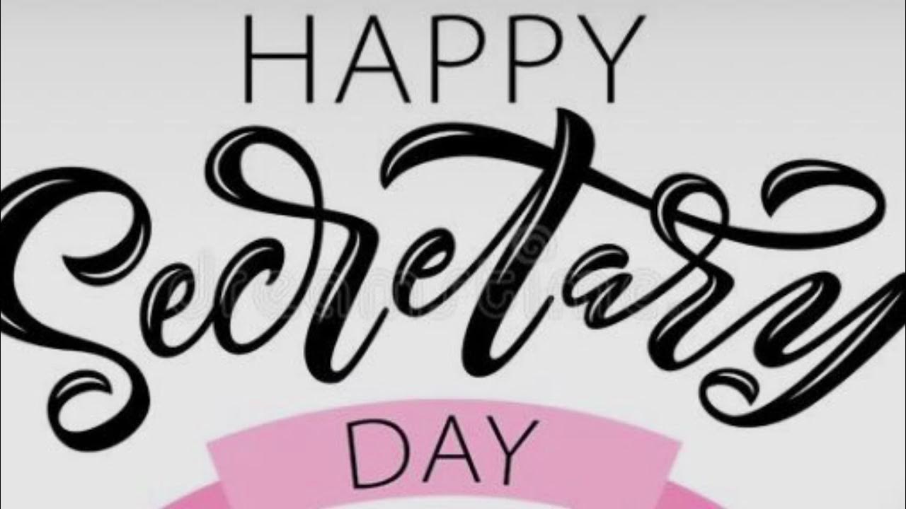 Happy Secretary Day Donna Jo Strickler 2021 YouTube