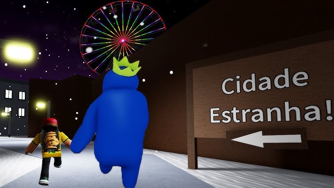 O dia que encontrei com Azul Babão do Rainbow Friends!! #roblox