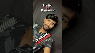 Static vs Dynamic website