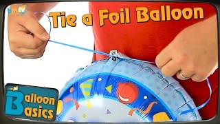 How to Tie a Foil Balloon to Ribbon - Balloon Basics 05