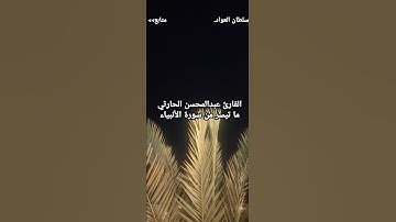 القارئ عبدالمحسن الحارثي ما تيسر من سورة الأنبياء 2