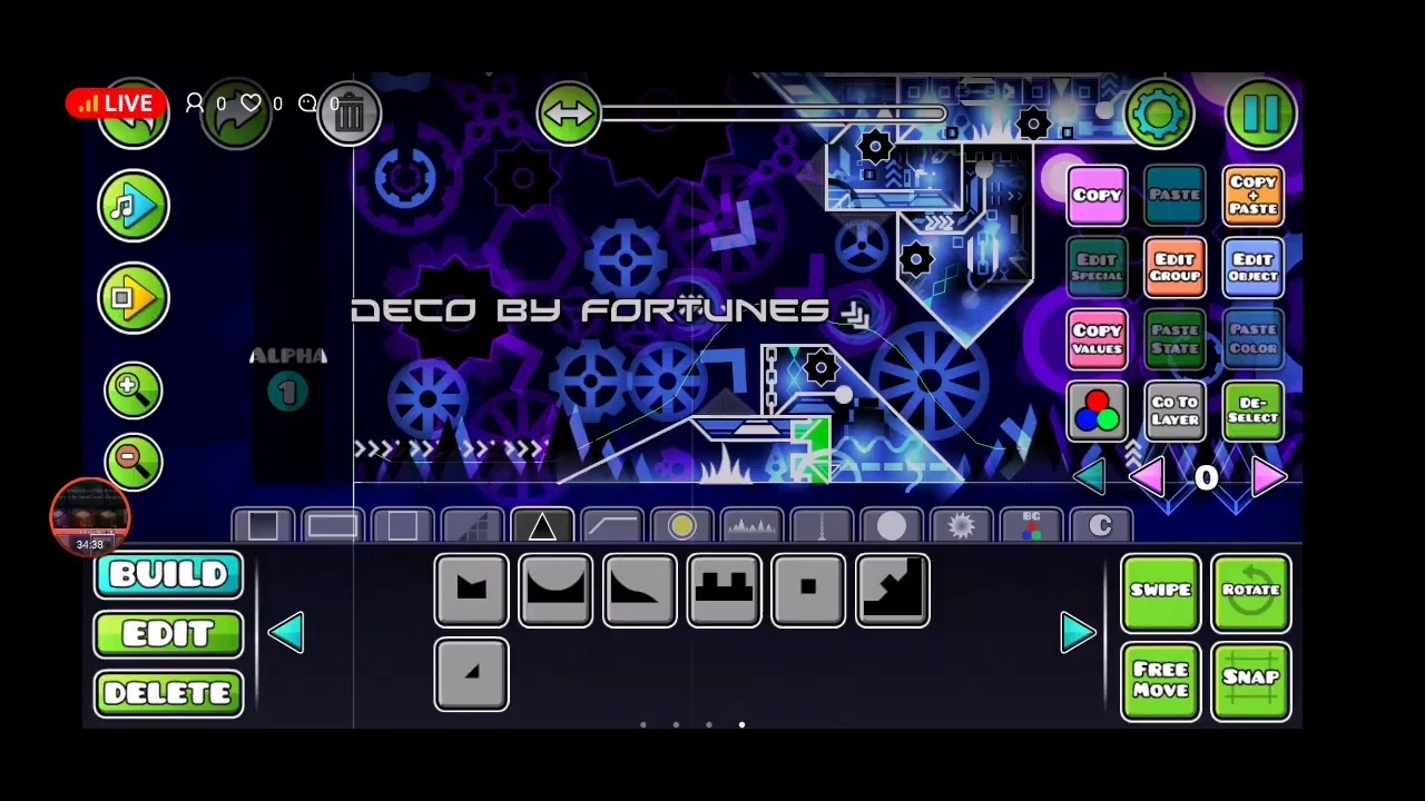 geometry dash || Live || decorating vertical annihilation - YouTube