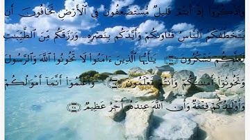 سورة الأنفال الايات 15 الى 28