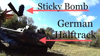 Assaulting a German Half-Track at a WWII Re-enactment | Lauer Farms 2022 Saturday Morning Battle